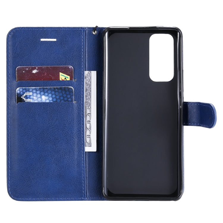 For Huawei Honor 30 Pro Solid Color Horizontal Flip Protective Leather Case with Holder & Card Slots & Wallet & Lanyard
