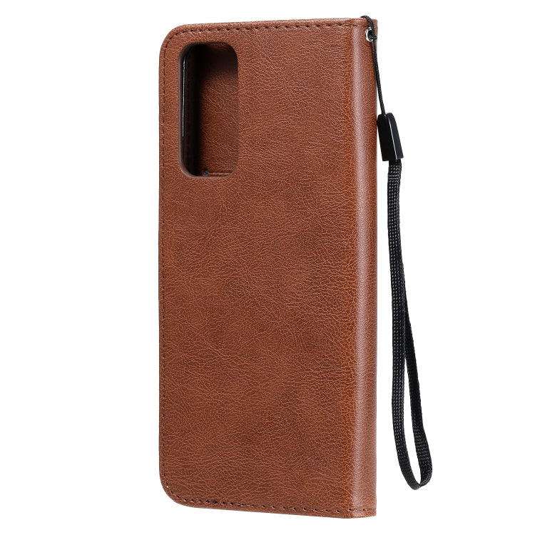 For Huawei Honor 30 Pro Solid Color Horizontal Flip Protective Leather Case with Holder & Card Slots & Wallet & Lanyard