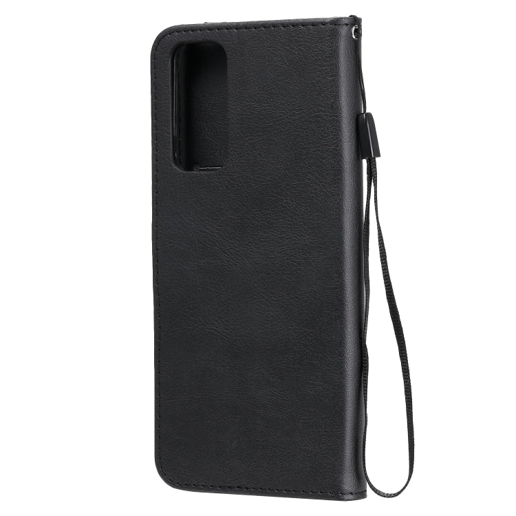 For Huawei Honor 30 Pro Solid Color Horizontal Flip Protective Leather Case with Holder & Card Slots & Wallet & Lanyard