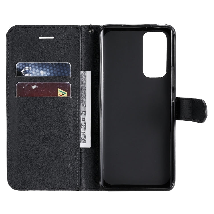 For Huawei Honor 30 Pro Solid Color Horizontal Flip Protective Leather Case with Holder & Card Slots & Wallet & Lanyard