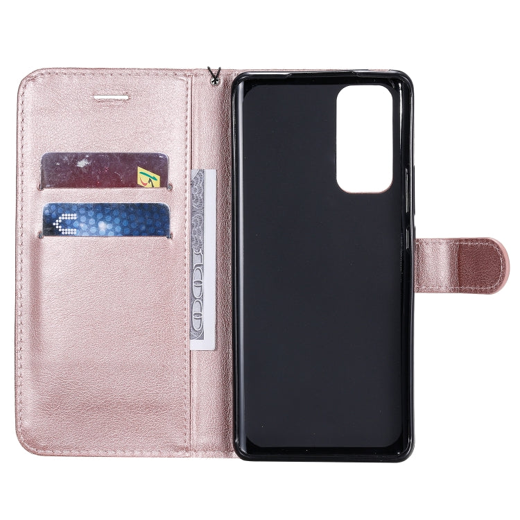 For Huawei Honor 30 Pro Solid Color Horizontal Flip Protective Leather Case with Holder & Card Slots & Wallet & Lanyard
