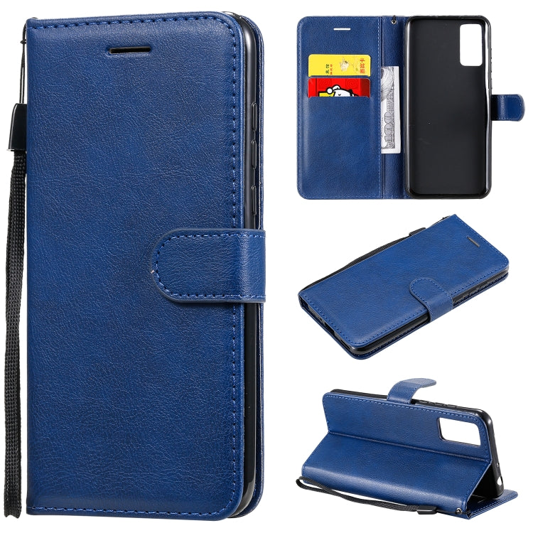 For Huawei Honor Play 4T Pro Solid Color Horizontal Flip Protective Leather Case with Holder & Card Slots & Wallet & Lanyard