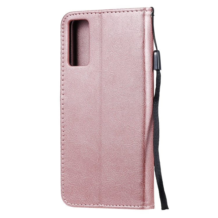 For Huawei Honor Play 4T Pro Solid Color Horizontal Flip Protective Leather Case with Holder & Card Slots & Wallet & Lanyard