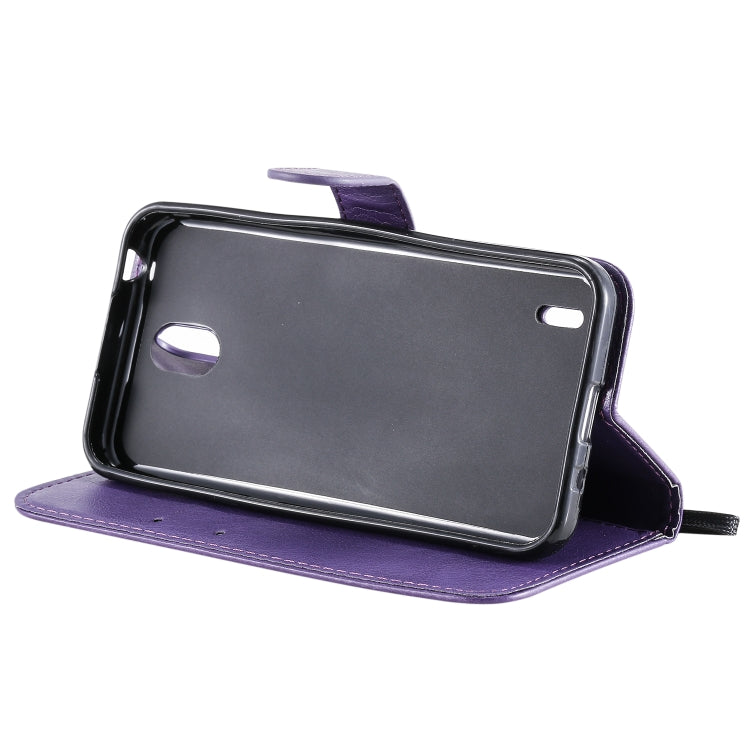 For Nokia 1.3 Solid Color Horizontal Flip Protective Leather Case with Holder & Card Slots & Wallet & Photo Frame & Lanyard