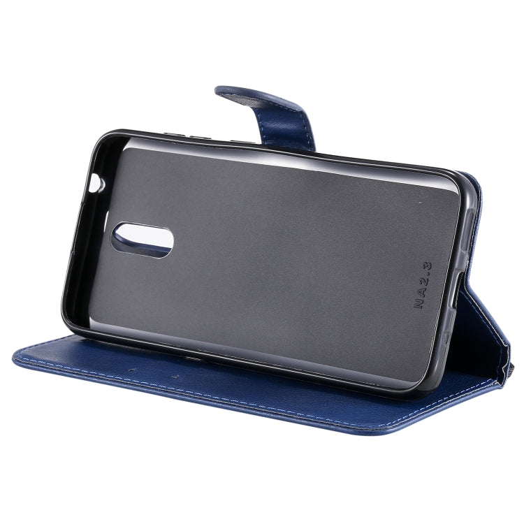 For Nokia 2.3 Solid Color Horizontal Flip Protective Leather Case with Holder & Card Slots & Wallet & Photo Frame & Lanyard