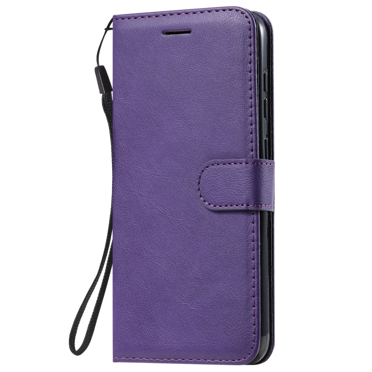 For Nokia 2.3 Solid Color Horizontal Flip Protective Leather Case with Holder & Card Slots & Wallet & Photo Frame & Lanyard