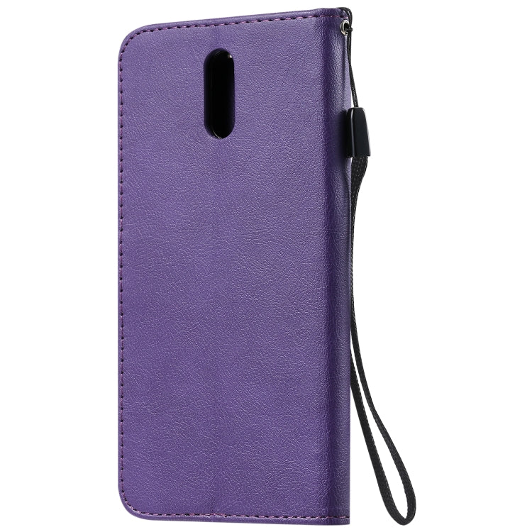For Nokia 2.3 Solid Color Horizontal Flip Protective Leather Case with Holder & Card Slots & Wallet & Photo Frame & Lanyard