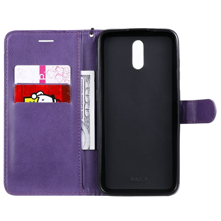 For Nokia 2.3 Solid Color Horizontal Flip Protective Leather Case with Holder & Card Slots & Wallet & Photo Frame & Lanyard