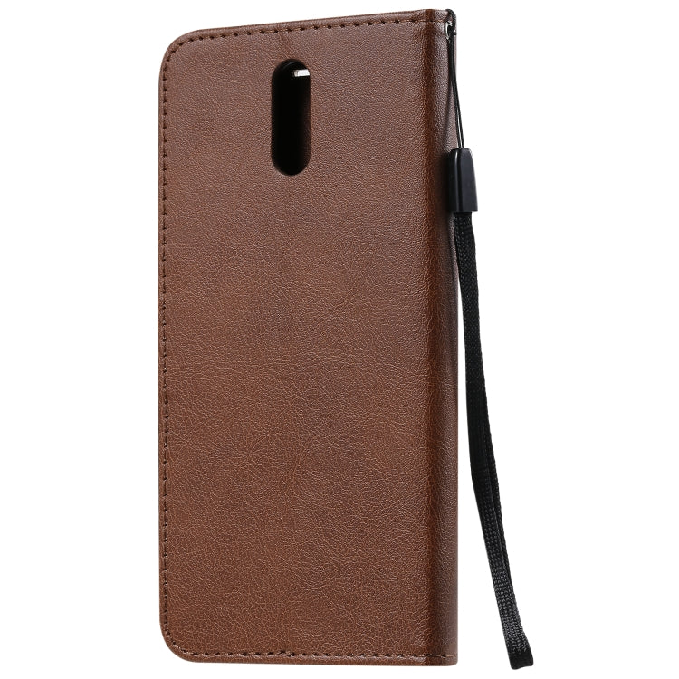 For Nokia 2.3 Solid Color Horizontal Flip Protective Leather Case with Holder & Card Slots & Wallet & Photo Frame & Lanyard