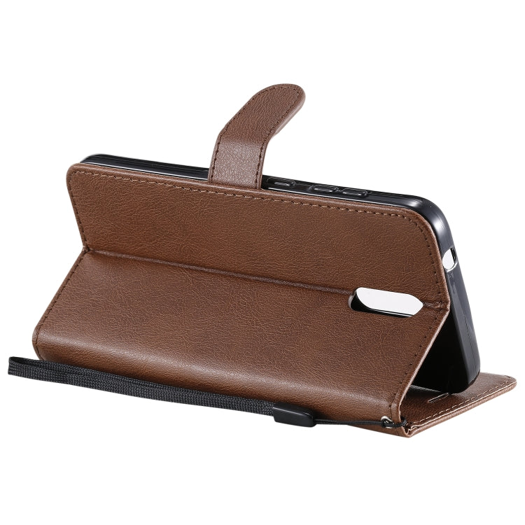 For Nokia 2.3 Solid Color Horizontal Flip Protective Leather Case with Holder & Card Slots & Wallet & Photo Frame & Lanyard