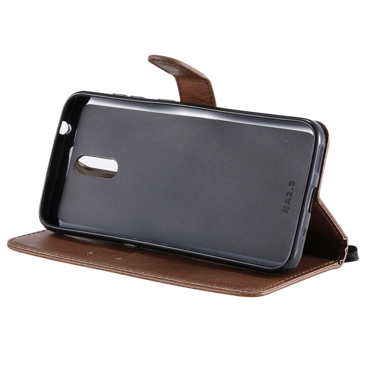 For Nokia 2.3 Solid Color Horizontal Flip Protective Leather Case with Holder & Card Slots & Wallet & Photo Frame & Lanyard