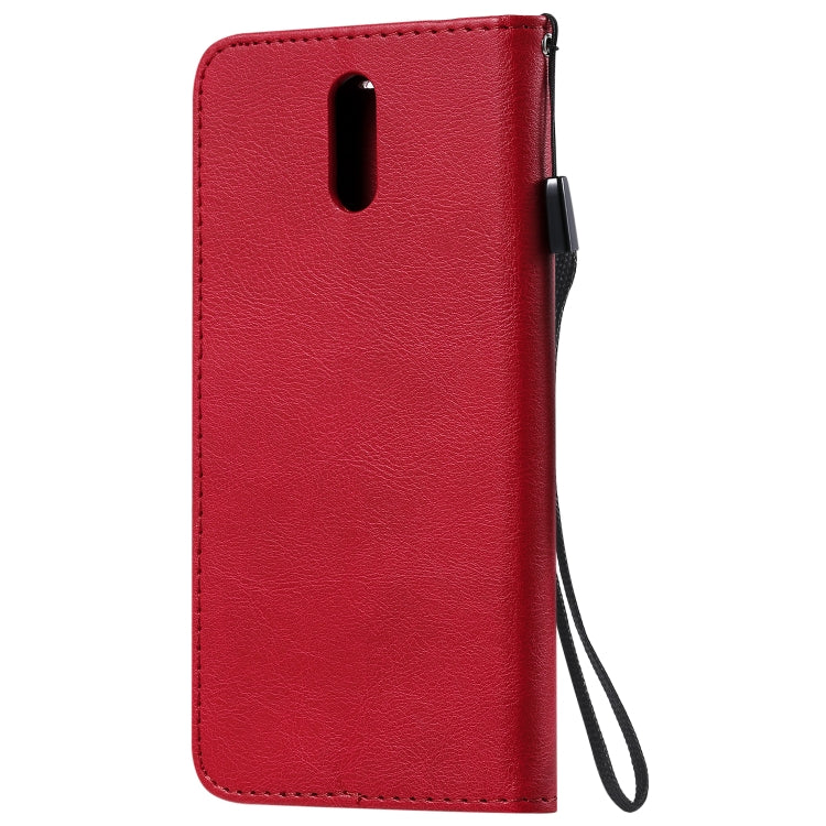 For Nokia 2.3 Solid Color Horizontal Flip Protective Leather Case with Holder & Card Slots & Wallet & Photo Frame & Lanyard