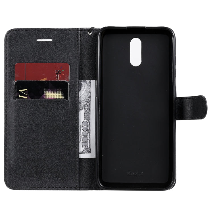 For Nokia 2.3 Solid Color Horizontal Flip Protective Leather Case with Holder & Card Slots & Wallet & Photo Frame & Lanyard
