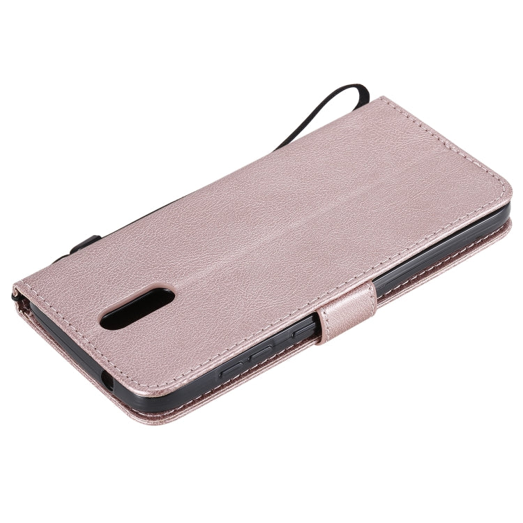 For Nokia 2.3 Solid Color Horizontal Flip Protective Leather Case with Holder & Card Slots & Wallet & Photo Frame & Lanyard