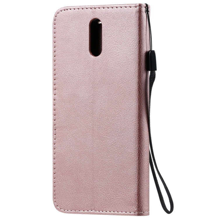 For Nokia 2.3 Solid Color Horizontal Flip Protective Leather Case with Holder & Card Slots & Wallet & Photo Frame & Lanyard