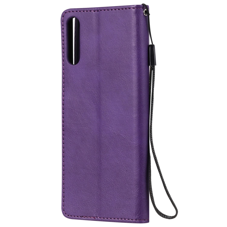 For Sony Xperia L4 Solid Color Horizontal Flip Protective Leather Case with Holder & Card Slots & Wallet & Photo Frame & Lanyard