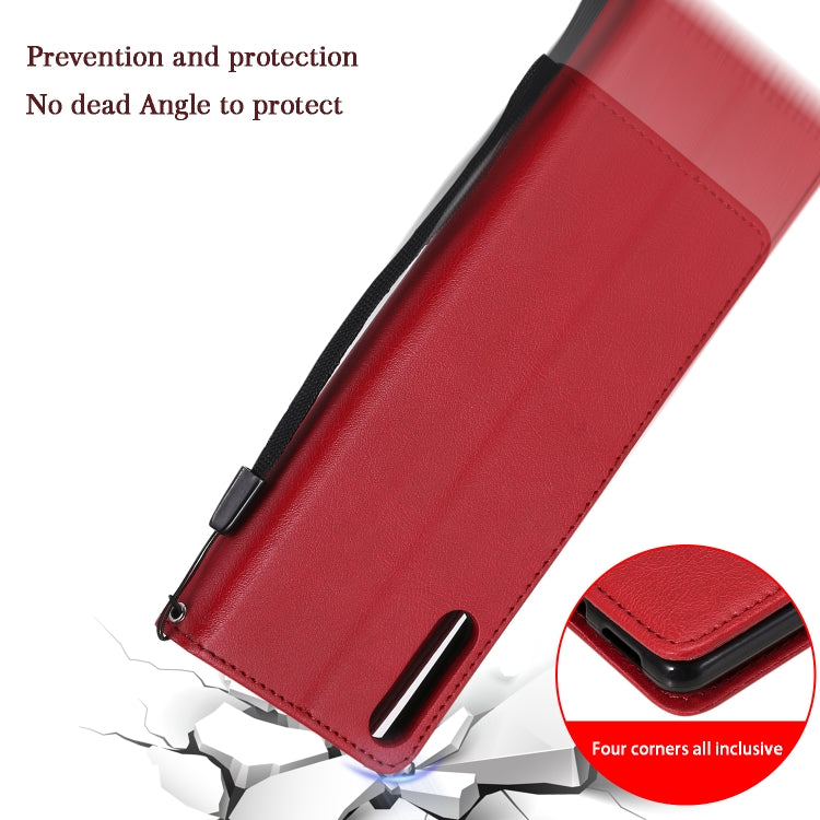 For Sony Xperia L4 Solid Color Horizontal Flip Protective Leather Case with Holder & Card Slots & Wallet & Photo Frame & Lanyard