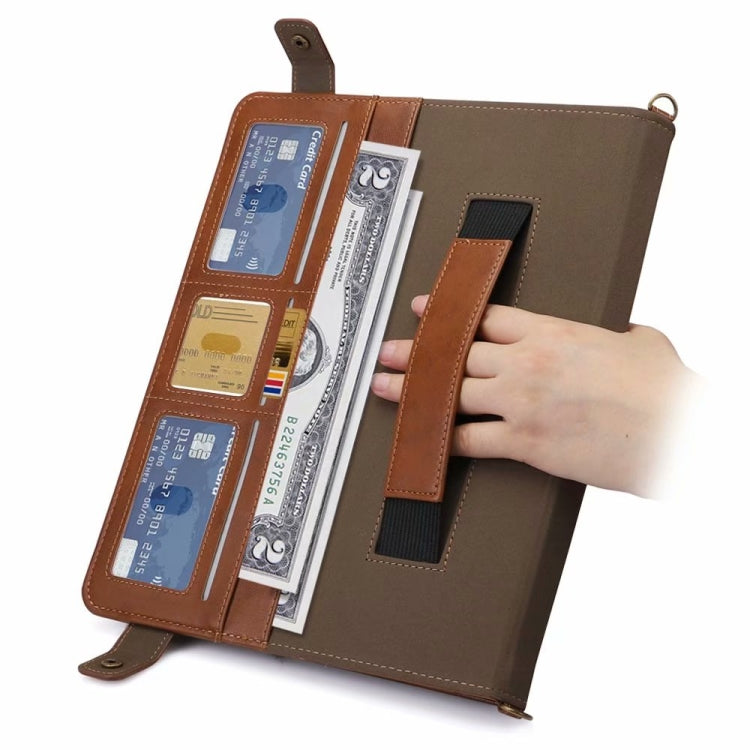 For Microsoft Surface Pro 4 / 5 / 6 / 7 Envelope Horizontal Flip PU Leather Case with Card Slots & Pen Slots & Holder & Wallet & Photo Frame & Shoulder Strap
