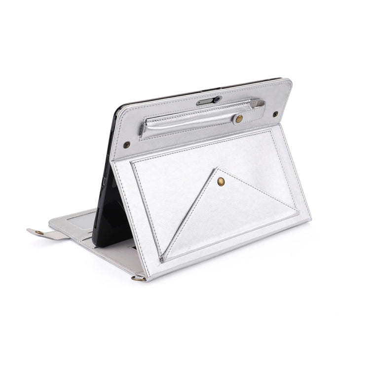 For Microsoft Surface Pro 4 / 5 / 6 / 7 Envelope Horizontal Flip PU Leather Case with Card Slots & Pen Slots & Holder & Wallet & Photo Frame & Shoulder Strap