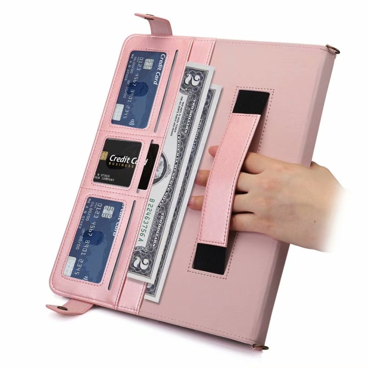 For Microsoft Surface Pro 4 / 5 / 6 / 7 Envelope Horizontal Flip PU Leather Case with Card Slots & Pen Slots & Holder & Wallet & Photo Frame & Shoulder Strap