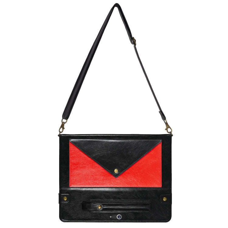 For Microsoft Surface Go 10.1 inch Envelope Color Matching Horizontal Flip PU Leather Case with Card Slots & Pen Slots & Holder & Wallet & Photo Frame & Shoulder Strap