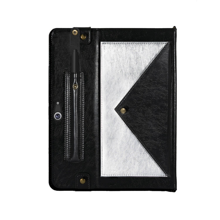 For Microsoft Surface Go 10.1 inch Envelope Color Matching Horizontal Flip PU Leather Case with Card Slots & Pen Slots & Holder & Wallet & Photo Frame & Shoulder Strap