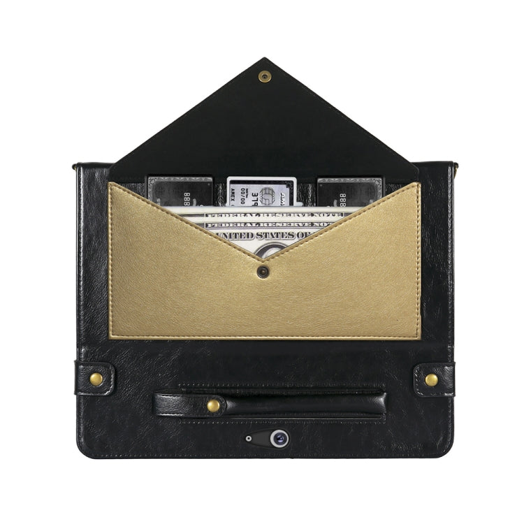 For Microsoft Surface Go 10.1 inch Envelope Color Matching Horizontal Flip PU Leather Case with Card Slots & Pen Slots & Holder & Wallet & Photo Frame & Shoulder Strap