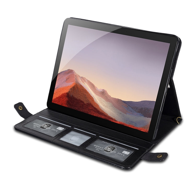 For Microsoft Surface Pro 4 / 5 / 6 / 7 Envelope Color Matching Horizontal Flip PU Leather Case with Card Slots & Pen Slots & Holder & Wallet & Photo Frame & Shoulder Strap