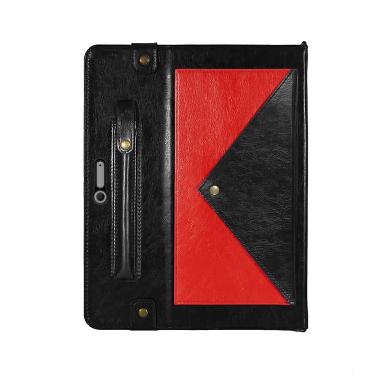 For Microsoft Surface Pro 4 / 5 / 6 / 7 Envelope Color Matching Horizontal Flip PU Leather Case with Card Slots & Pen Slots & Holder & Wallet & Photo Frame & Shoulder Strap