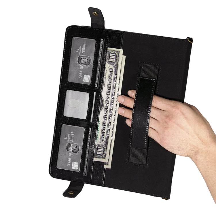 For Microsoft Surface Pro 4 / 5 / 6 / 7 Envelope Color Matching Horizontal Flip PU Leather Case with Card Slots & Pen Slots & Holder & Wallet & Photo Frame & Shoulder Strap