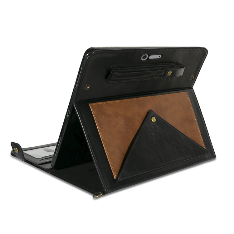 For Microsoft Surface Pro 4 / 5 / 6 / 7 Envelope Color Matching Horizontal Flip PU Leather Case with Card Slots & Pen Slots & Holder & Wallet & Photo Frame & Shoulder Strap