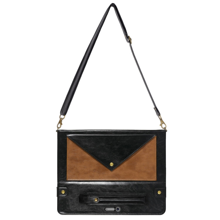 For Microsoft Surface Pro 4 / 5 / 6 / 7 Envelope Color Matching Horizontal Flip PU Leather Case with Card Slots & Pen Slots & Holder & Wallet & Photo Frame & Shoulder Strap