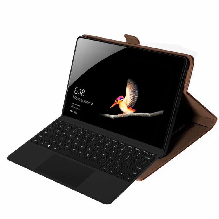 For Microsoft Surface Go 10.1 inch Horizontal Flip Double Holder Leather Case with Holder & Card Slots & Photo Frame