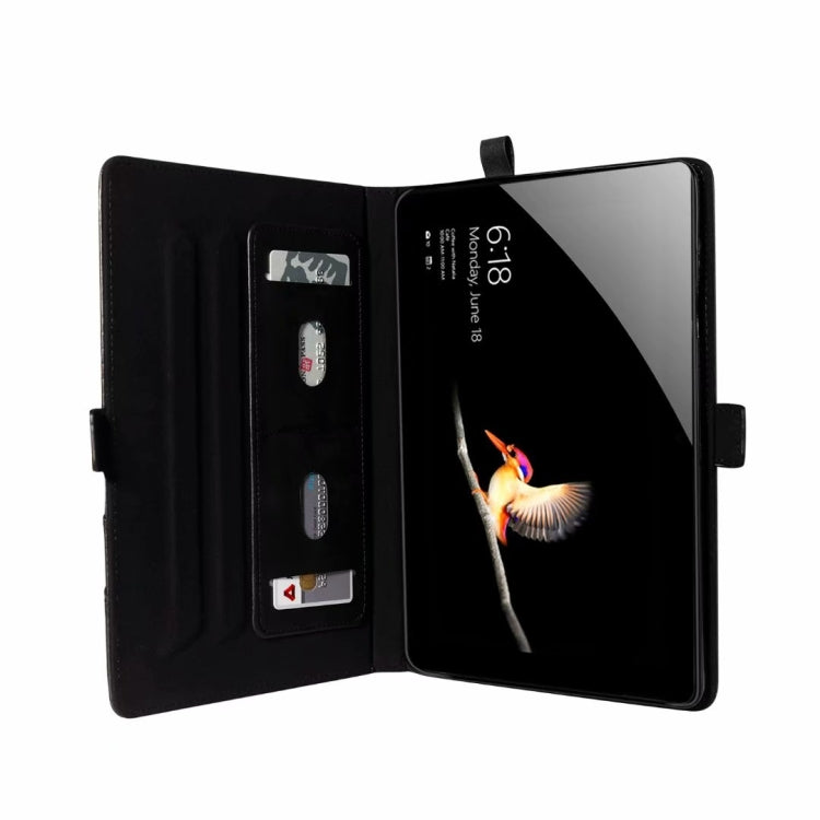 For Microsoft Surface Go 10.1 inch Horizontal Flip Double Holder Leather Case with Holder & Card Slots & Photo Frame