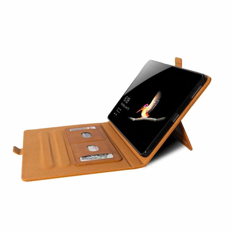 For Microsoft Surface Go 10.1 inch Horizontal Flip Double Holder Leather Case with Holder & Card Slots & Photo Frame