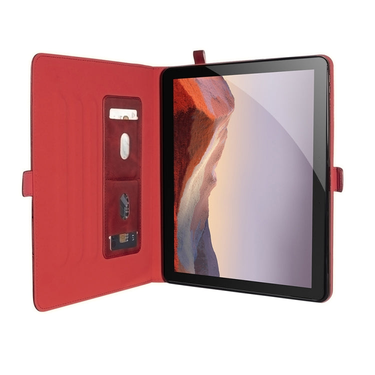 For Microsoft Surface Pro 4 / 5 / 6 / 7 Horizontal Flip Double Holder Leather Case with Holder & Card Slots & Photo Frame