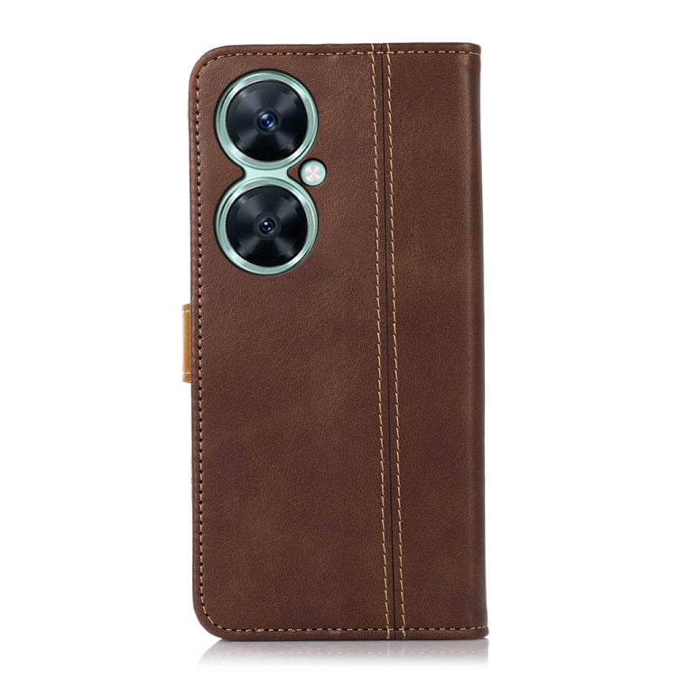 For Huawei Nova 11i / Enjoy 60 Pro Stitching Thread Calf Texture Leather Phone Case