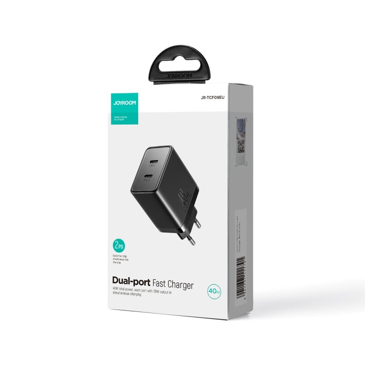 JOYROOM TCF09 40W Dual USB-C / Type-C 2PD Mini Intelligent Fast Charger