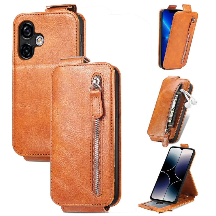 For Ulefone Note 16 Pro Zipper Wallet Vertical Flip Leather Phone Case