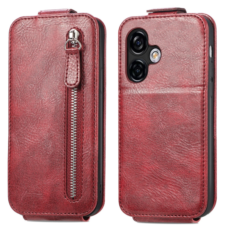For Ulefone Note 16 Pro Zipper Wallet Vertical Flip Leather Phone Case