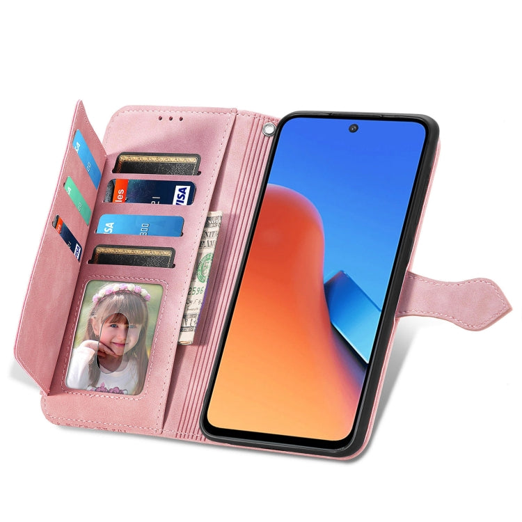 For Xiaomi Redmi 12 Embossed Flower Zipper Leather Phone Case