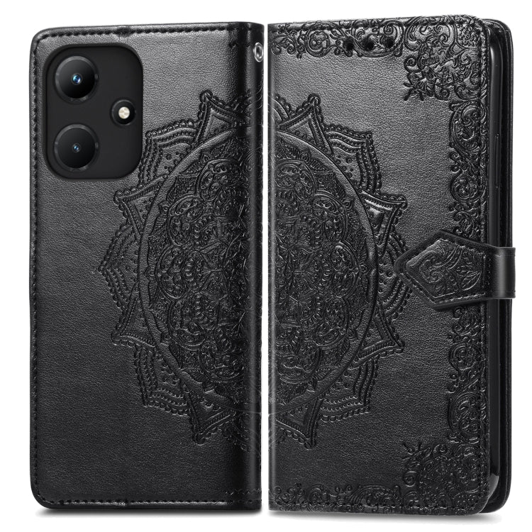 For Infinix Hot 30i Mandala Flower Embossed Leather Phone Case
