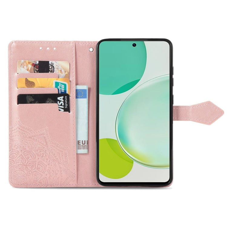 For Huawei Enjoy 60 Pro / nova 11i Mandala Flower Embossed Leather Phone Case