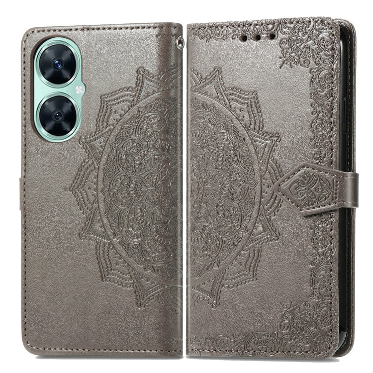 For Huawei Enjoy 60 Pro / nova 11i Mandala Flower Embossed Leather Phone Case