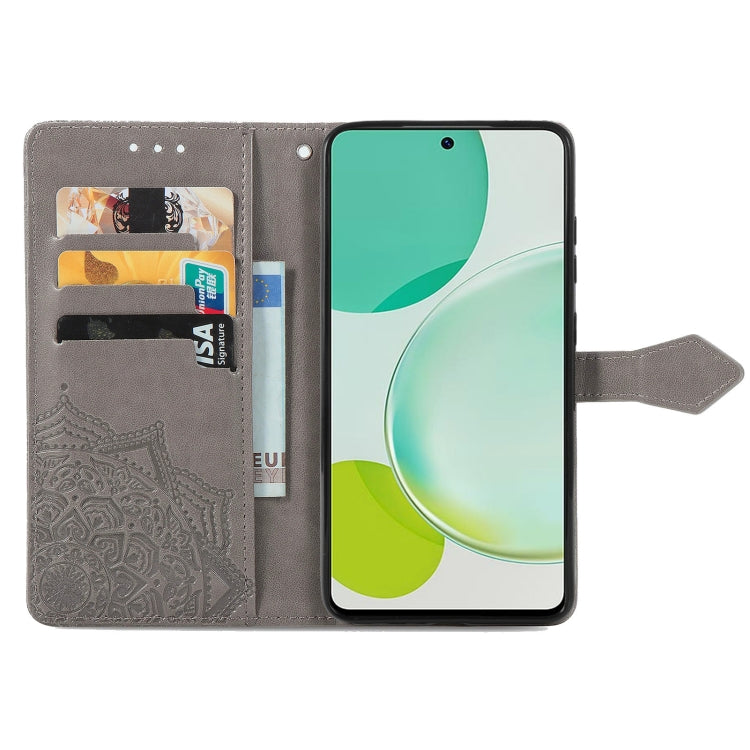 For Huawei Enjoy 60 Pro / nova 11i Mandala Flower Embossed Leather Phone Case