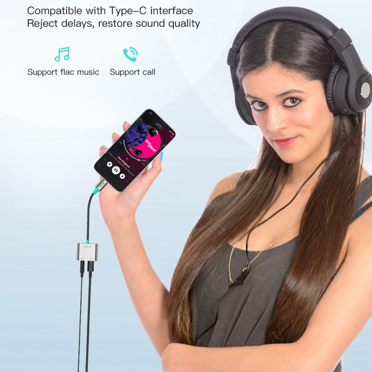 TOTU AD-6 USB-C/Type-C to Dual USB-C/Type-C Audio Adapter