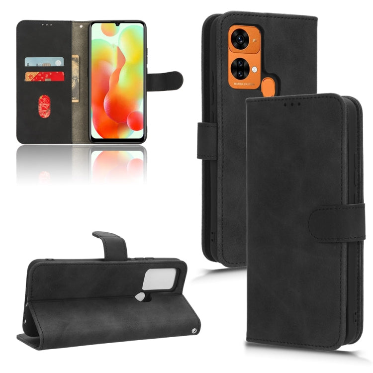 For Oukitel C33 Skin Feel Magnetic Flip Leather Phone Case
