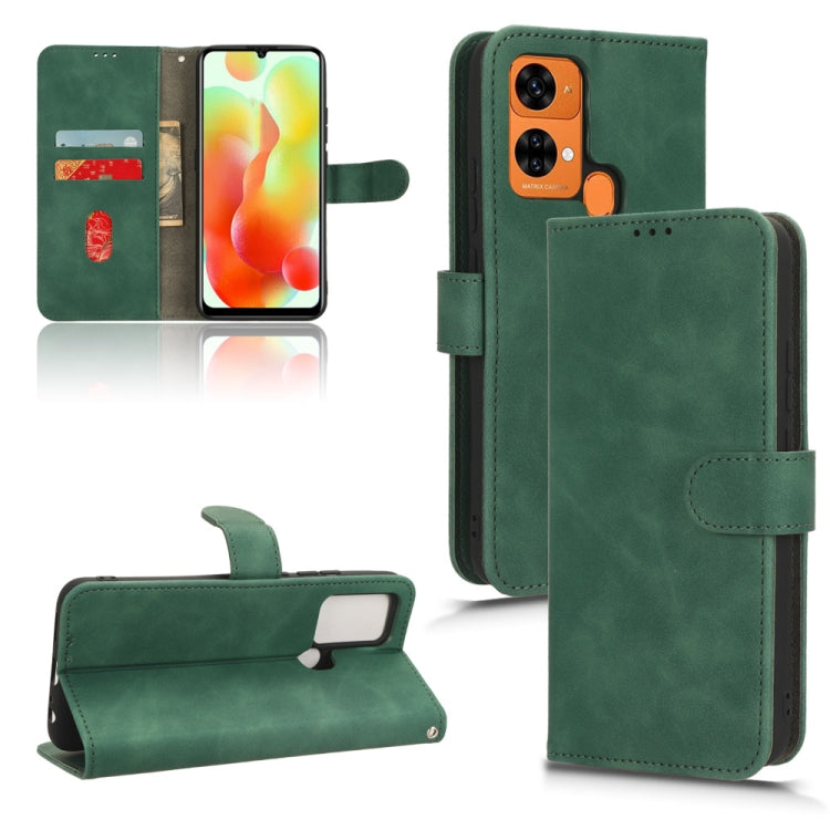 For Oukitel C33 Skin Feel Magnetic Flip Leather Phone Case