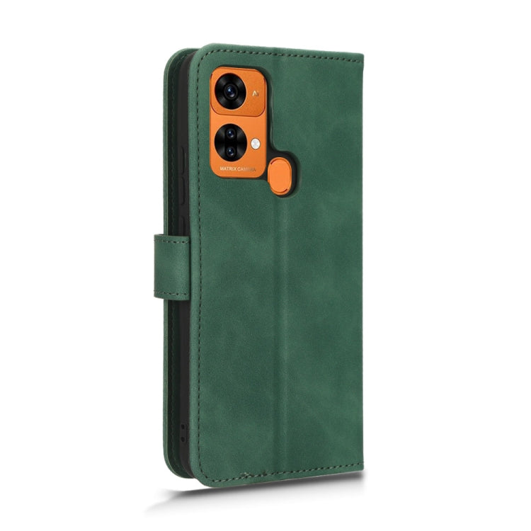 For Oukitel C33 Skin Feel Magnetic Flip Leather Phone Case