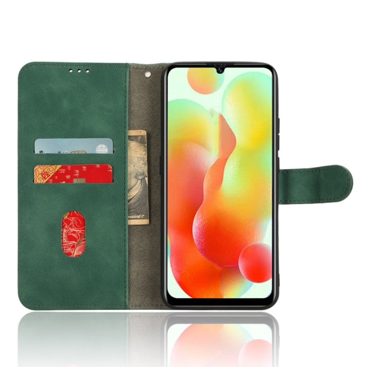 For Oukitel C33 Skin Feel Magnetic Flip Leather Phone Case